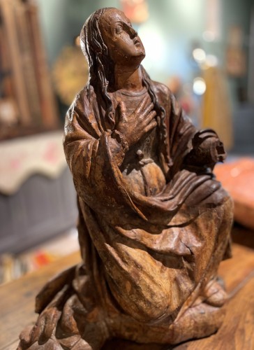 Sainte Marie-Madeleine, élément de retable vers 1530 - Art sacré, objets religieux Style Renaissance