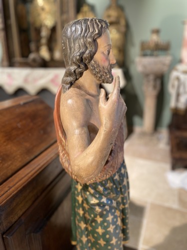  - Saint John The Baptist, Wooden Subject 19th century