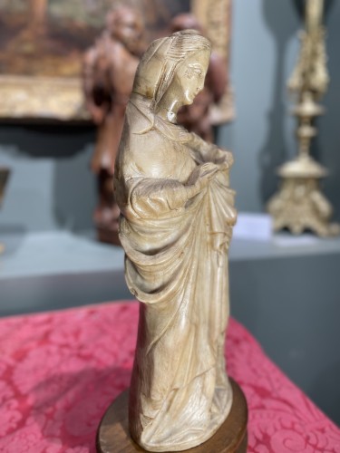 Madonna And Child In Alabaster - Italy 17th century - 