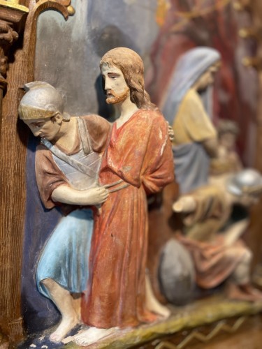 Large Complete Stations Of The Cross - Nineteenth - Religious Antiques Style 