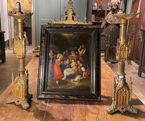  - L'Adoration des Mages, école Flamande du 17e siècle