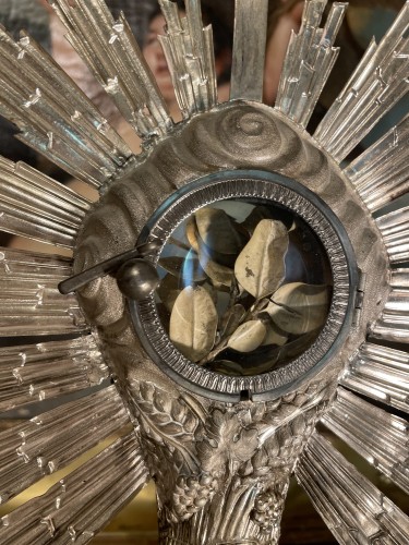 19th century Repoussé Silver Monstrance - 