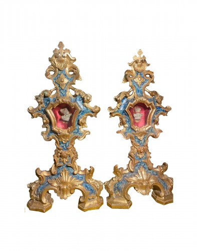 Pair Of 18th century Venetian Reliquary Monstrance