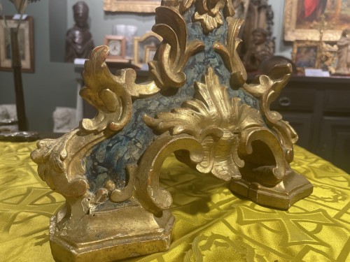 Antiquités - Paire de monstrances reliquaires Vénitiennes - XVIIIe