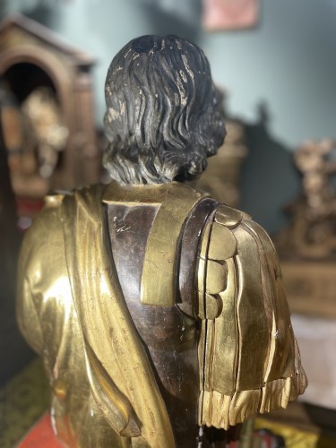 Art sacré, objets religieux  - Buste reliquaire d'un saint soldat Rrmain- XVIIe