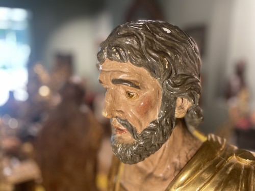 XVIIe siècle - Buste reliquaire d'un saint soldat Rrmain- XVIIe