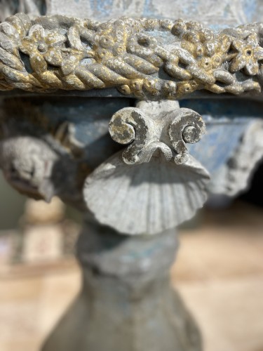  - Baptismal Fons With Rich Decors - XVIth