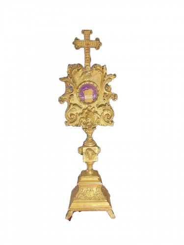 Monstrance reliquaire de Saint Fiacre, Blaise et Trophine - XVIIIe