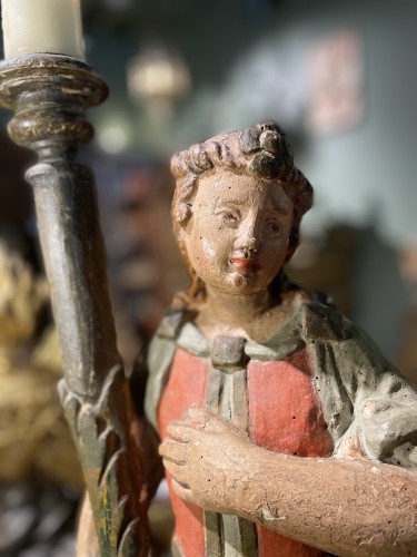 Great Pair Of 18th century Céroferaires Angels - 