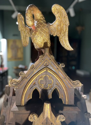 Feeder Pelican Early 17th Century - Religious Antiques Style 