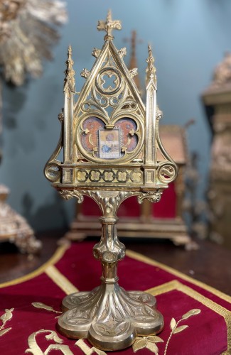 Reliquaire de la Passion et de la Vierge - XIXe - Art sacré, objets religieux Style 
