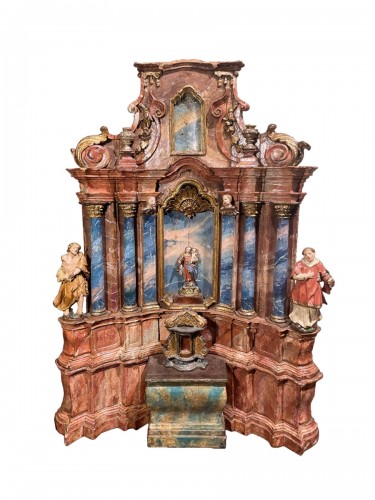 Retable miniature du XVIIIe siècle