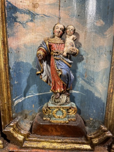 XVIIIe siècle - Retable miniature du XVIIIe siècle