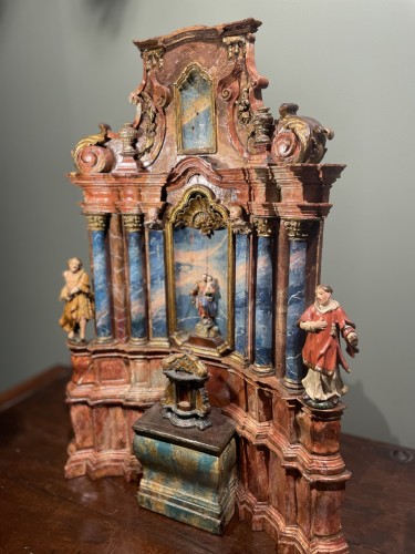  - Retable miniature du XVIIIe siècle