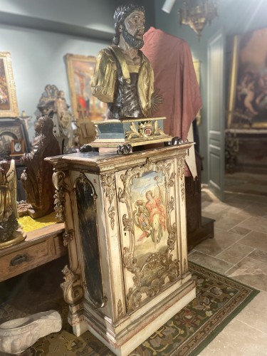 XVIIIe siècle - Buffet de boiserie aux armes de Clément XIII - Vers 1760