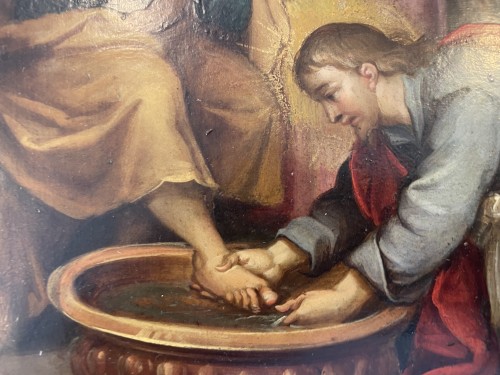 17th century - The Washing Of The Feet - Flemish school of the 17th century 