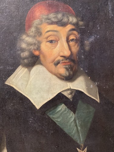 Portrait Of Cardinal Alphonse Du Plessis De Richelieu - XVIIth - Louis XIII