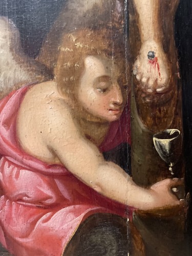 XVIIe siècle - Crucifixion aux trois anges  -17e suiècle