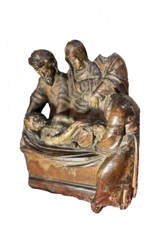 La Mise au Tombeau - Groupe d'un retable circa 1500