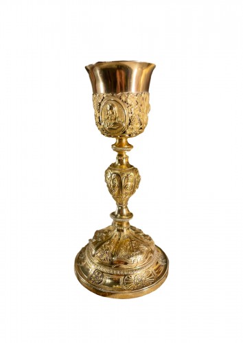 Vermeil And Gilded Brass Chalice Circa 1830