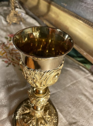 19th century - Vermeil And Gilded Brass Chalice Circa 1830