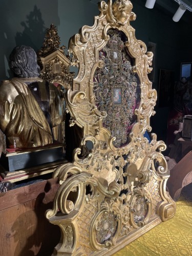 A Late 17th Century Spectacular Monstrance Reliquary For Martyrs  - 