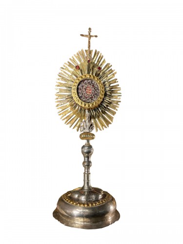 18th Century large Monstrance With Relics