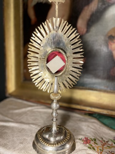 Antiquités - 18th Century large Monstrance With Relics