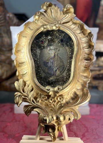 18th Century Reliquary Of Saint Augustine - Religious Antiques Style 