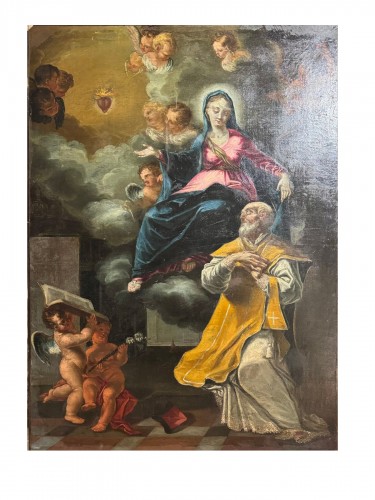 La vision de Saint Philippe Neri, Italie circa 1700