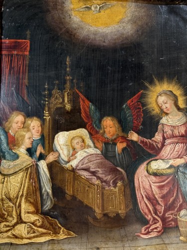 La Nativité - école flamande du XVIIe siècle