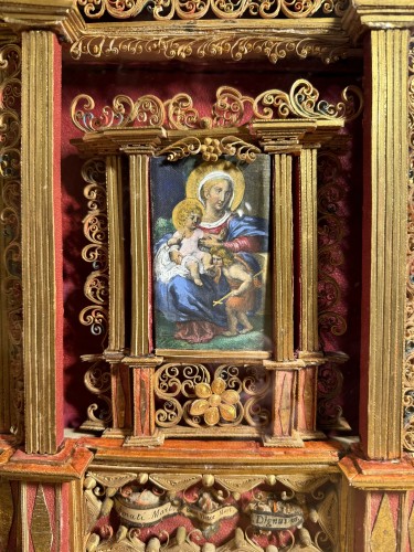 Remarkable Reliquary Altarpiece Style With 21 Relics - XVIII - 