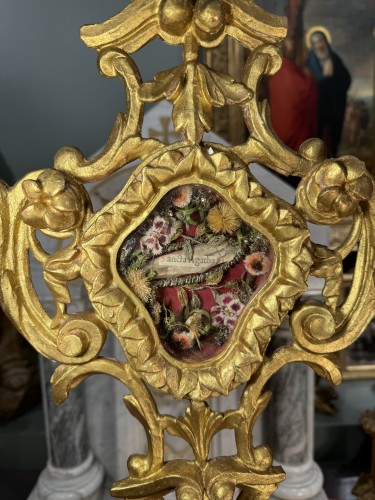  - Monstrance du XVIIIe siècle  de Sainte Agathe aux fleurs