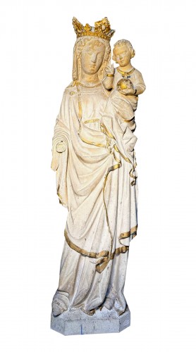 Vierge couronnée à l'Enfant - Circa 1840