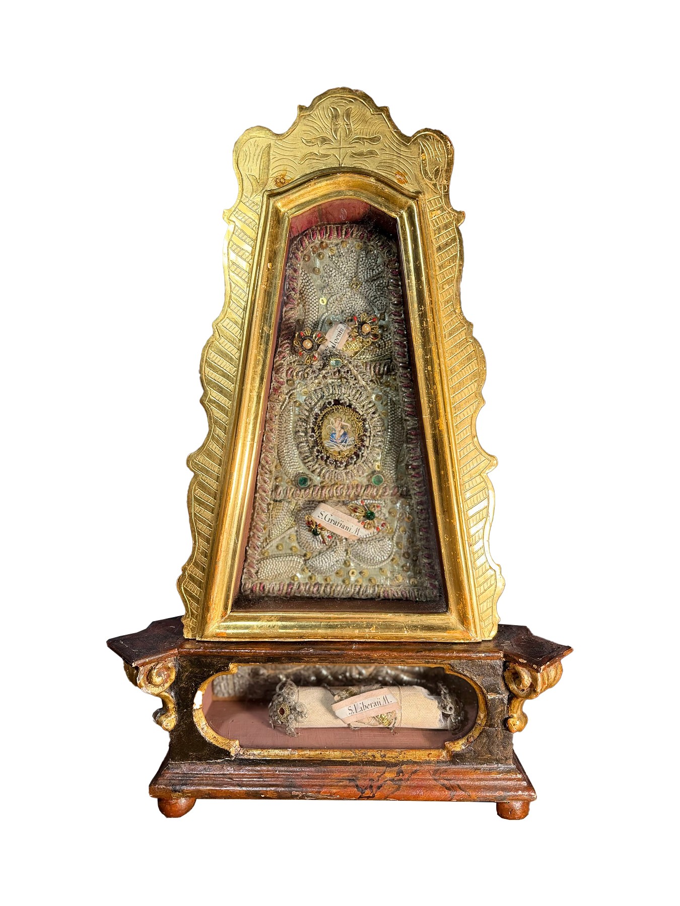Monstrance Reliquaire Saint Lib rat XVIIIe Si cle N 110385