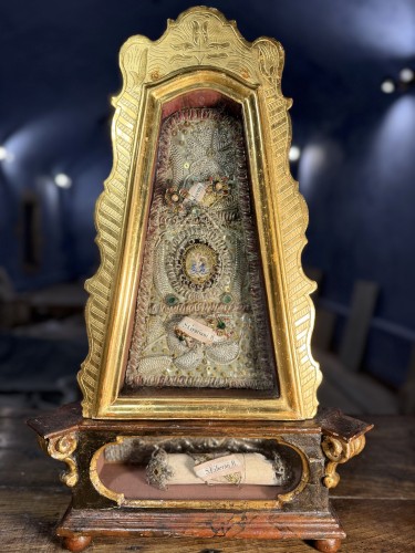 Religious Antiques  - 18th Century Monstrance Reliquary Saint Liberat