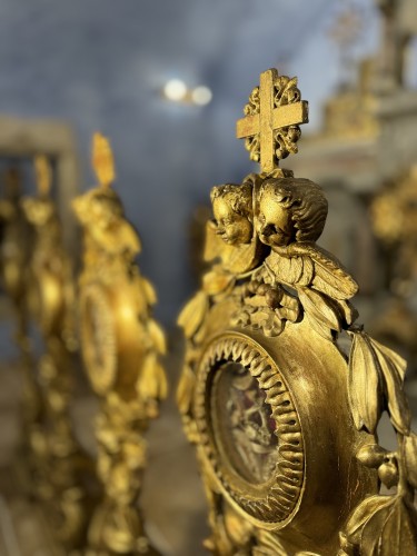 Four Remarkable Monstrances Reliquaries - Circa 1700  - 