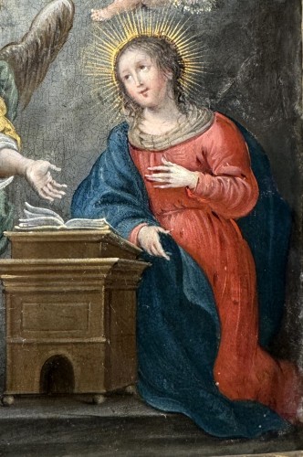 The Annunciation - Antwerp School From The 17th Century - Paintings & Drawings Style 
