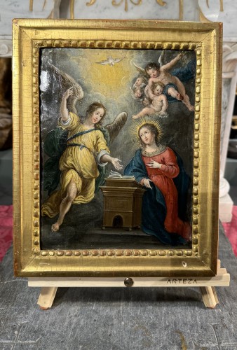 The Annunciation - Antwerp School From The 17th Century - 