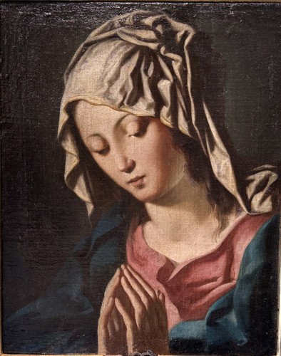 Paintings & Drawings  - Virgin From The 17th Century In Its Original Reliquary Frame