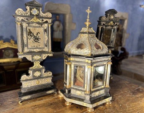 Religious Antiques  -  17th Century Hunting Set And Displays, Saint Ursula Of Cologne