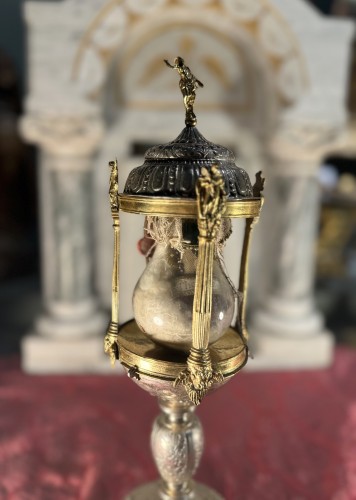 XVIIIe siècle - Monstrance reliquaire de saint dore Tiron ou Théodore d’Amassé  circa 1700