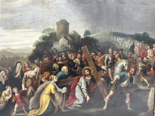 Carrying The Cross - 17th Century Flemish school