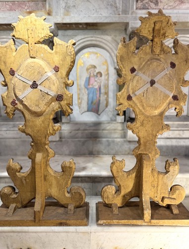 Antiquités - Large Pair Of 18th Century Reliquary Monstrances