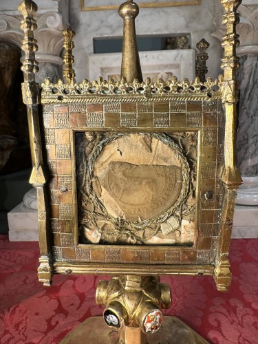 Renaissance - Monstrance Copper Reliquary – Late 15th Early 16th Century