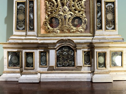  - Grand retable reliquaires et sa prédelle, Italie circa 1675