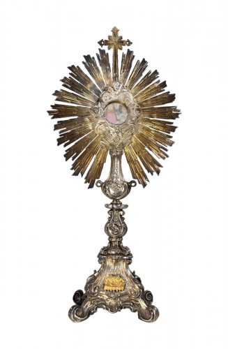 Large Silver Monstrance Offered By Napoleon III In 1867