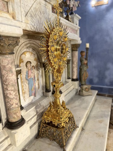 19th Century Monumental Monstrance - Jamain et Chevron Goldsmiths - 