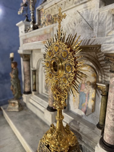 19th century - 19th Century Monumental Monstrance - Jamain et Chevron Goldsmiths