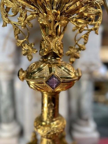 Antiquités - 19th Century Monumental Monstrance - Jamain et Chevron Goldsmiths